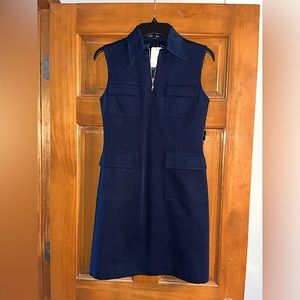 TAHARI Sleeveless Navy Dress size 2